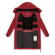 Marikoo Natsukoo Damen Winter Steppjacke lang Dark Red Größe M - Gr. 38
