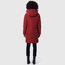Marikoo Natsukoo Damen Winter Steppjacke lang Dark Red Größe XXL - Gr. 44