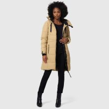 Marikoo Natsukoo Damen Winter Steppjacke lang Beige Gr&ouml;&szlig;e XXL - Gr. 44