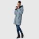 Marikoo Natsukoo Damen Winter Steppjacke lang Powder Blue Größe M - Gr. 38
