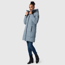 Marikoo Natsukoo Damen Winter Steppjacke lang Powder Blue Größe L - Gr. 40