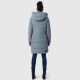 Marikoo Natsukoo Damen Winter Steppjacke lang Powder Blue Größe L - Gr. 40