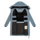 Marikoo Natsukoo Damen Winter Steppjacke lang Powder Blue Größe L - Gr. 40