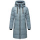 Marikoo Natsukoo Damen Winter Steppjacke lang Powder Blue Größe XL - Gr. 42