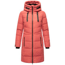 Marikoo Natsukoo Damen Winter Steppjacke lang Rouge Gr&ouml;&szlig;e S - Gr. 36