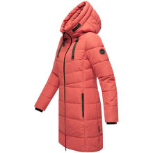 Marikoo Natsukoo Damen Winter Steppjacke lang Rouge Gr&ouml;&szlig;e M - Gr. 38