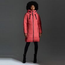 Marikoo Natsukoo Damen Winter Steppjacke lang Rouge Gr&ouml;&szlig;e L - Gr. 40