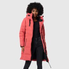 Marikoo Natsukoo Damen Winter Steppjacke lang Rouge Gr&ouml;&szlig;e L - Gr. 40
