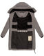 Marikoo Natsukoo Damen Winter Steppjacke lang Grau Größe S - Gr. 36