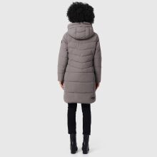 Marikoo Natsukoo Damen Winter Steppjacke lang Grau Gr&ouml;&szlig;e XL - Gr. 42