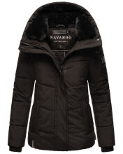 Navahoo Sag Ja XIV Damen Winter Steppjacke Schwarz Größe L - Gr. 40