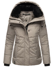 Navahoo Sag Ja XIV Damen Winter Steppjacke Grau Größe L - Gr. 40