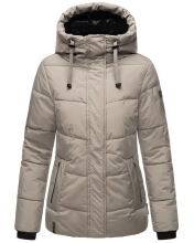 Navahoo Sag Ja XIV Damen Winter Steppjacke Grau Größe L - Gr. 40