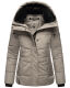 Navahoo Sag Ja XIV Damen Winter Steppjacke Grau Größe L - Gr. 40