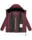Navahoo Sag Ja XIV ladies winter quilted jacket Wine Größe S - Gr. 36