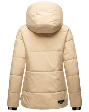 Navahoo Sag Ja XIV Damen Winter Steppjacke Beige Gr&ouml;&szlig;e M - Gr. 38