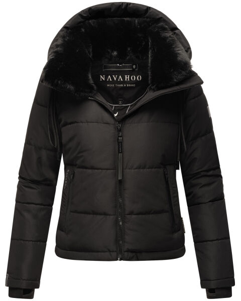 Navahoo Mit Liebe XIV ladies winter quilted jacket Schwarz Größe XL - Gr. 42