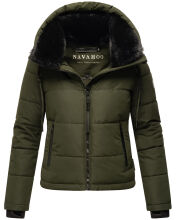 Navahoo Mit Liebe XIV Damen Winter Steppjacke Dark Olive...