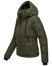 Navahoo Mit Liebe XIV Damen Winter Steppjacke Dark Olive Größe M - Gr. 38