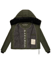 Navahoo Mit Liebe XIV ladies winter quilted jacket Dark Olive Größe M - Gr. 38