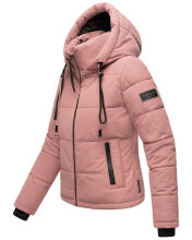 Navahoo Mit Liebe XIV Damen Winter Steppjacke Dark Rose Gr&ouml;&szlig;e M - Gr. 38