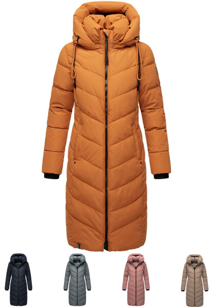 Navahoo Sahnekatzi Damen lange Winter Steppjacke