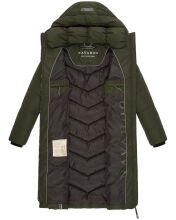 Navahoo Sahnekatzi XIV Damen Wintermantel Dark Olive Größe L - Gr. 40