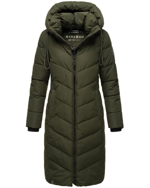 Navahoo Sahnekatzi XIV Damen Wintermantel Dark Olive Größe XXL - Gr. 44