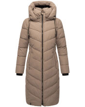 Navahoo Sahnekatzi XIV Damen Wintermantel Taupe Grey Größe S - Gr. 36