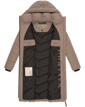 Navahoo Sahnekatzi XIV Damen Wintermantel Taupe Grey Größe S - Gr. 36