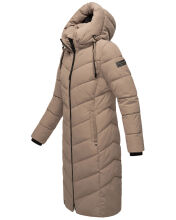 Navahoo Sahnekatzi XIV ladies winter coat Taupe Grey Größe M - Gr. 38