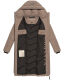 Navahoo Sahnekatzi XIV ladies winter coat Taupe Grey Größe M - Gr. 38