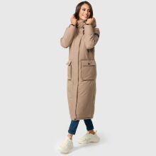Navahoo Wolkenfrost XIV ladies winter jacket Taupe Grey Größe XS - Gr. 34