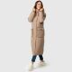 Navahoo Wolkenfrost XIV ladies winter jacket Taupe Grey Größe XS - Gr. 34