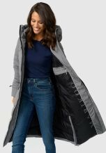 Marikoo Tomomii XVI Damen Winterjacke Grau Gr&ouml;&szlig;e L - Gr. 40