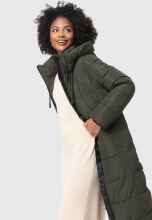 Marikoo Nadeshikoo XVI Damen Winter Steppjacke Dark Olive Größe L - Gr. 40