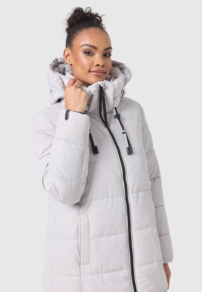 Marikoo Nadeshikoo XVI ladies winter quilted jacket Light Grey Größe XS - Gr. 34