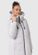 Marikoo Nadeshikoo XVI ladies winter quilted jacket Light Grey Größe XS - Gr. 34