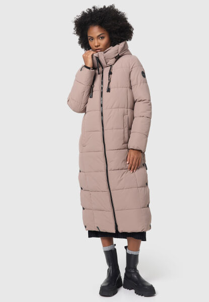 Marikoo Nadeshikoo XVI Damen Winter Steppjacke Taupe Grey Größe M - Gr. 38