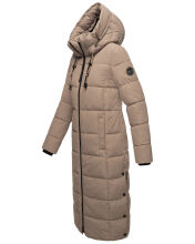 Marikoo Nadeshikoo XVI Damen Winter Steppjacke Taupe Grey Größe XL - Gr. 42