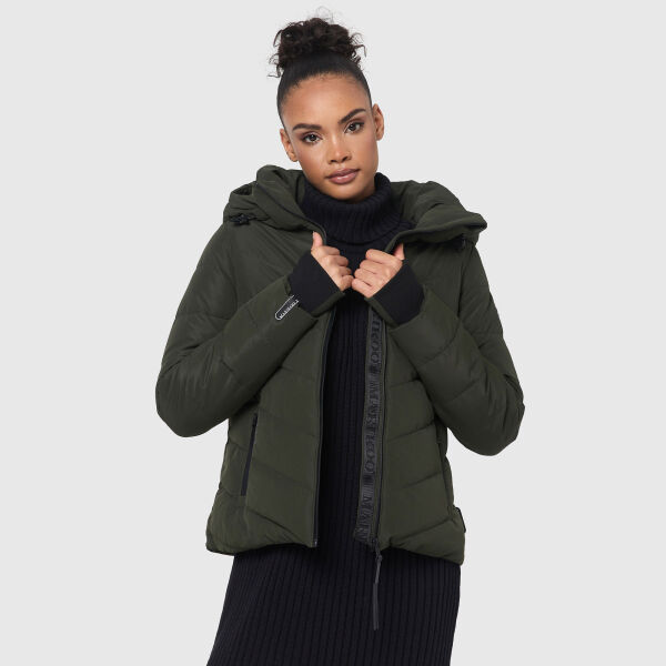 Marikoo Samuiaa XVI Damen Steppjacke Dark Olive Größe XS - Gr. 34