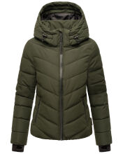Marikoo Samuiaa XVI Damen Steppjacke Dark Olive Größe XL - Gr. 42