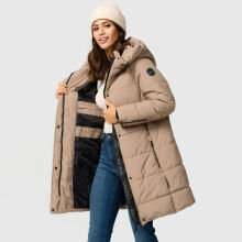 Marikoo Karumikoo XVI Damen Winterjacke Taupe Grey Gr&ouml;&szlig;e S - Gr. 36