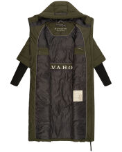 Navahoo Ciao Miau XIV Damen Winterjacke Dark Olive Größe L - Gr. 40