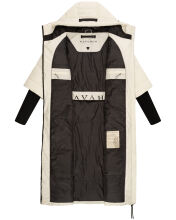 Navahoo Ciao Miau XIV Damen Winterjacke Off White Größe M - Gr. 38