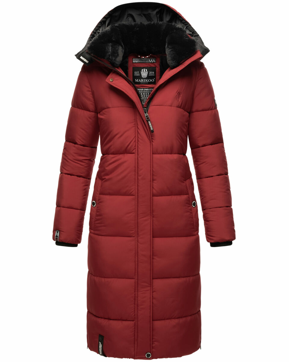 Marikoo Reliziaa Damen Wintermantel Dark Red Größe M 38, 139