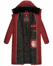 Marikoo Reliziaa Damen Wintermantel Dark Red Größe M - Gr. 38