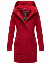 Marikoo Maikoo Damen Trenchcoat Wintermantel Dark Red...