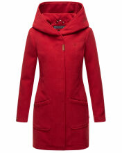 Marikoo Maikoo Damen Trenchcoat Wintermantel Dark Red Größe XS - Gr. 34