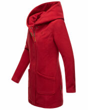 Marikoo Maikoo Damen Trenchcoat Wintermantel Dark Red Größe XS - Gr. 34